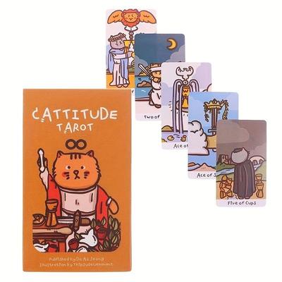 Cattitude Tarot Cards, Family Gathering Game Card