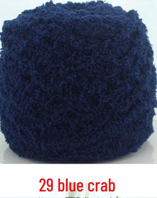 Dreifädiges Korallenfleece Flauschgarn für handgestrickte Chunky Schals und Handtücher