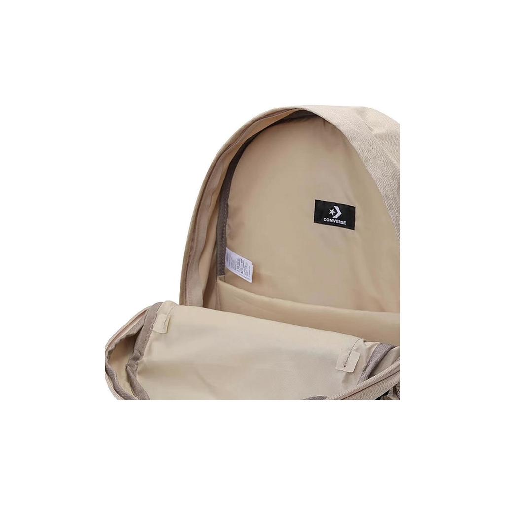 New Converse Straight Edge Polyester Backpack Large Size Unisex Brown 10021138-A13