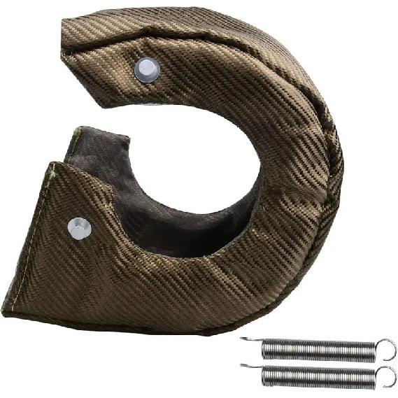 T4 T6 Titanium Turbo Blanket Turbocharger Heat Shield With Fastener Springs