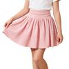 Girls High Waist Tennis Skirt Athletic Skirt Lightweight Stretchy Yoga Skirt Pleated Sports Skirt for Kids Activewear
