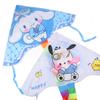 Cute Cartoon Colorful Triangle Kite Flying Toys Kite For Children Kids With 30M Kite String Outdoor Fun Sports Kites Toys