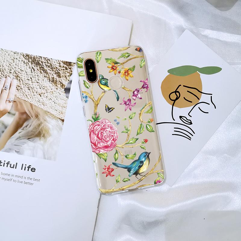 

Задняя крышка для Xiaomi Mi A1 A2 Lite 8 SE Mi5 Mi6 Mi8, мягкий силиконовый эстетический чехол для телефона с изображением птицы для Xiaomi Mi 5 5C 5S 5X6 6X Plus Mi A2 Lite