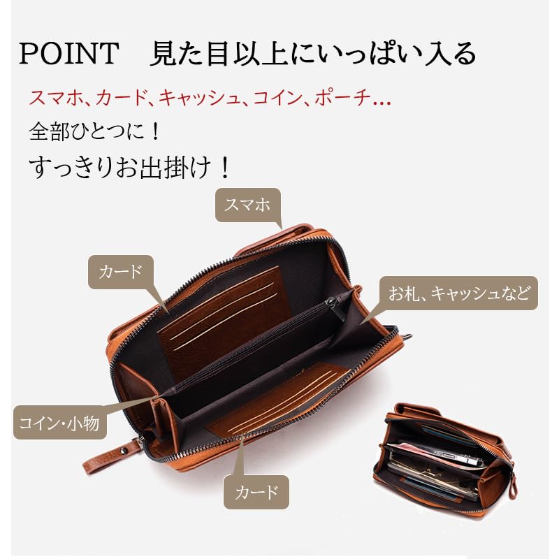 KOCOMART Smartphone Shoulder Crossbody Smartphone Pouch for Stylish and Cute Smartphone Bag with Card Pass Compatible with iPhone and Brown Bag,