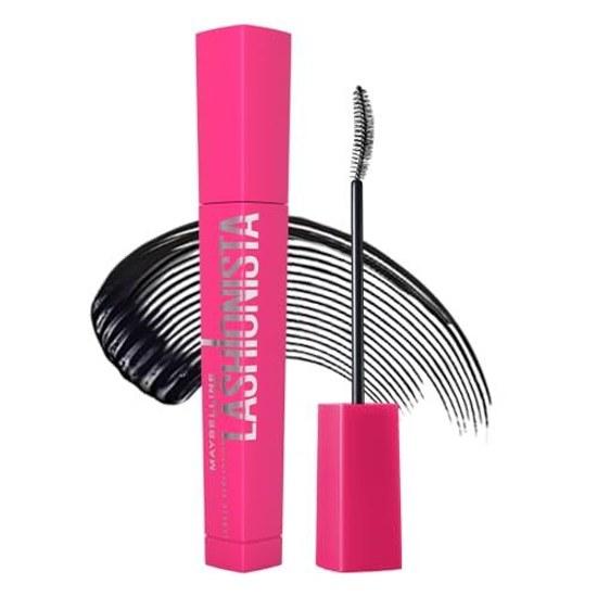 Maybelline Lashista N 01 Black Mascara Water-soluble Long-lasting Curl Fiber-infused.