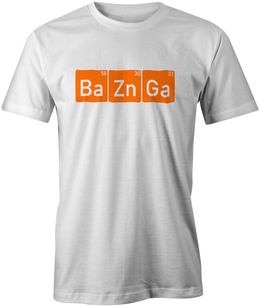 

Ba Zn Ga (Bazinga) The Big Bang Theory Sheldon Cooper Geek Funny Joke T-shirt XL
