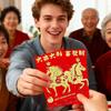Chinese New Year Red Packets Year Of The Horse Red Envelopes 6 Pieces Holiday Party Supplies Lunar New Year Lucky Money Red Bag