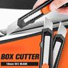 Utility Knife Box Cutter Retractable, Compact Box Knife for Cartons, Cardboard and Boxes