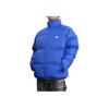 Nike Logotipo Bordado Cuello Alto Cremallera Manga Larga Holgada Chaqueta de Algodón Hombre chaquetas Negro FB7369-480