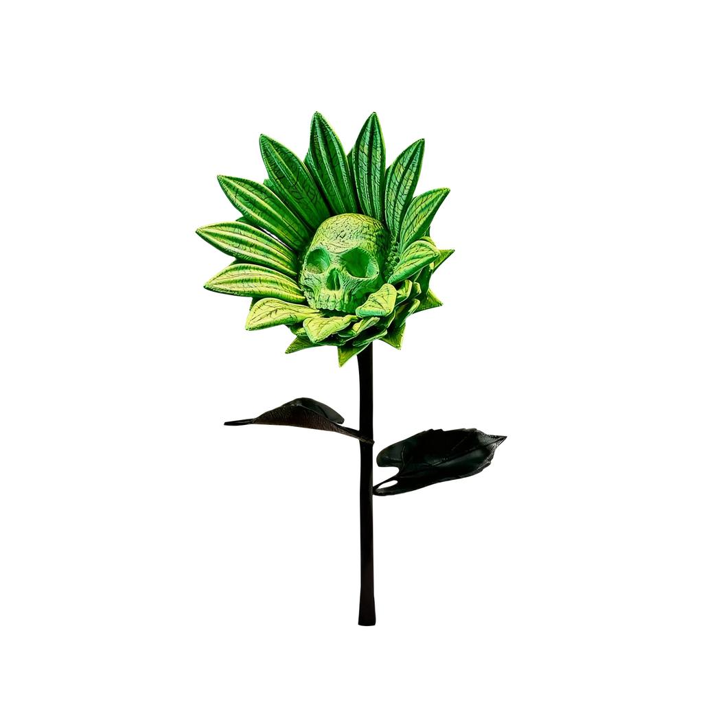 Sunflower Skulls Flower Decoration Halloween Decoration Plant Statue