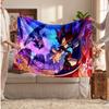 Sonic the Hedgehog Printed Flannel Blanket, Skin Friendly Warm Throw for Indoor Couch Bed Daily Use