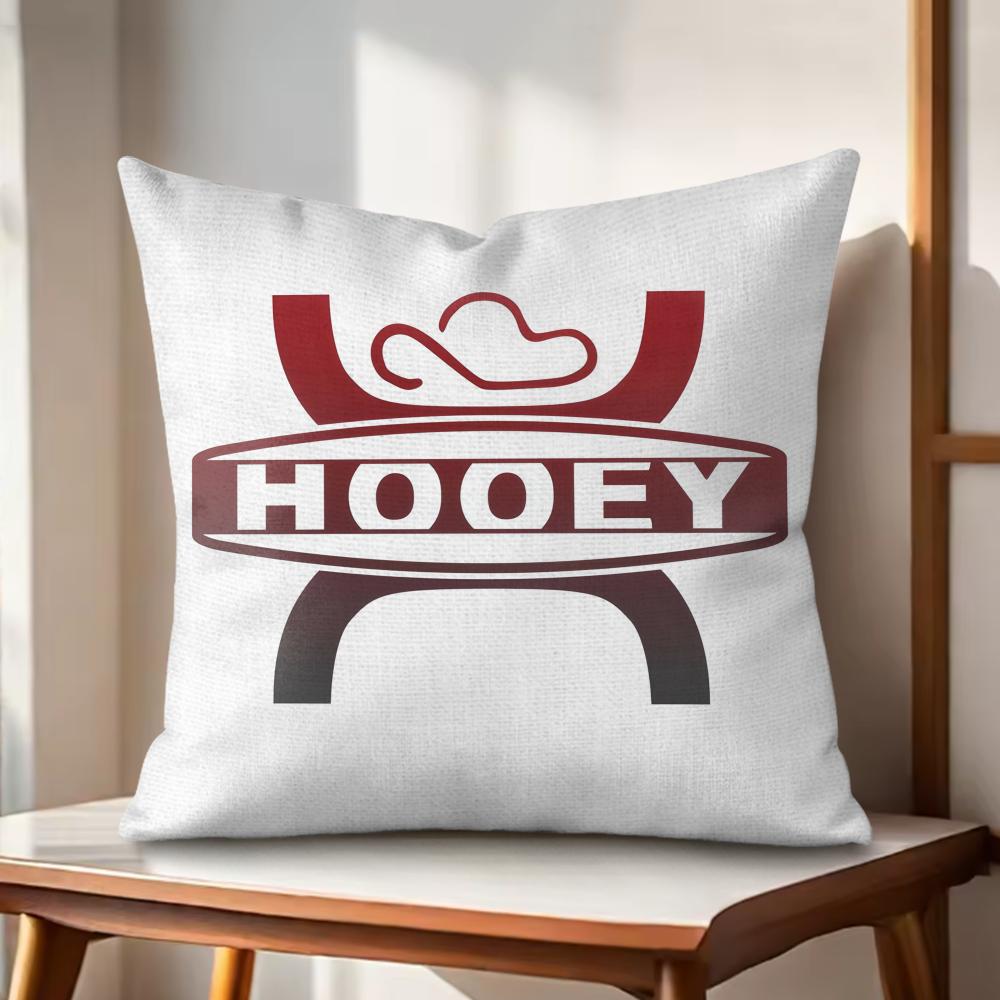 HHooey Brands Cushion Cover Natural Linen Organic Fabric DoubleSided Printing Couch Pillow Covers Home Decor