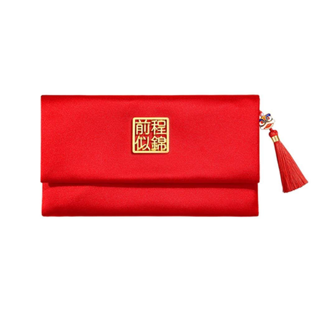 Chinese Style New Year Red Envelope Traditional with Tassel Wedding Money Pocket Bless Words HongBao Red Packet Spring Festival