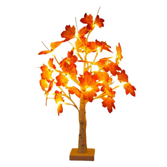 Maple Trees with Lights DIY Branches Maple Leaf Light Fall Thanksgiving Decorations for Home Wedding Indoor Party