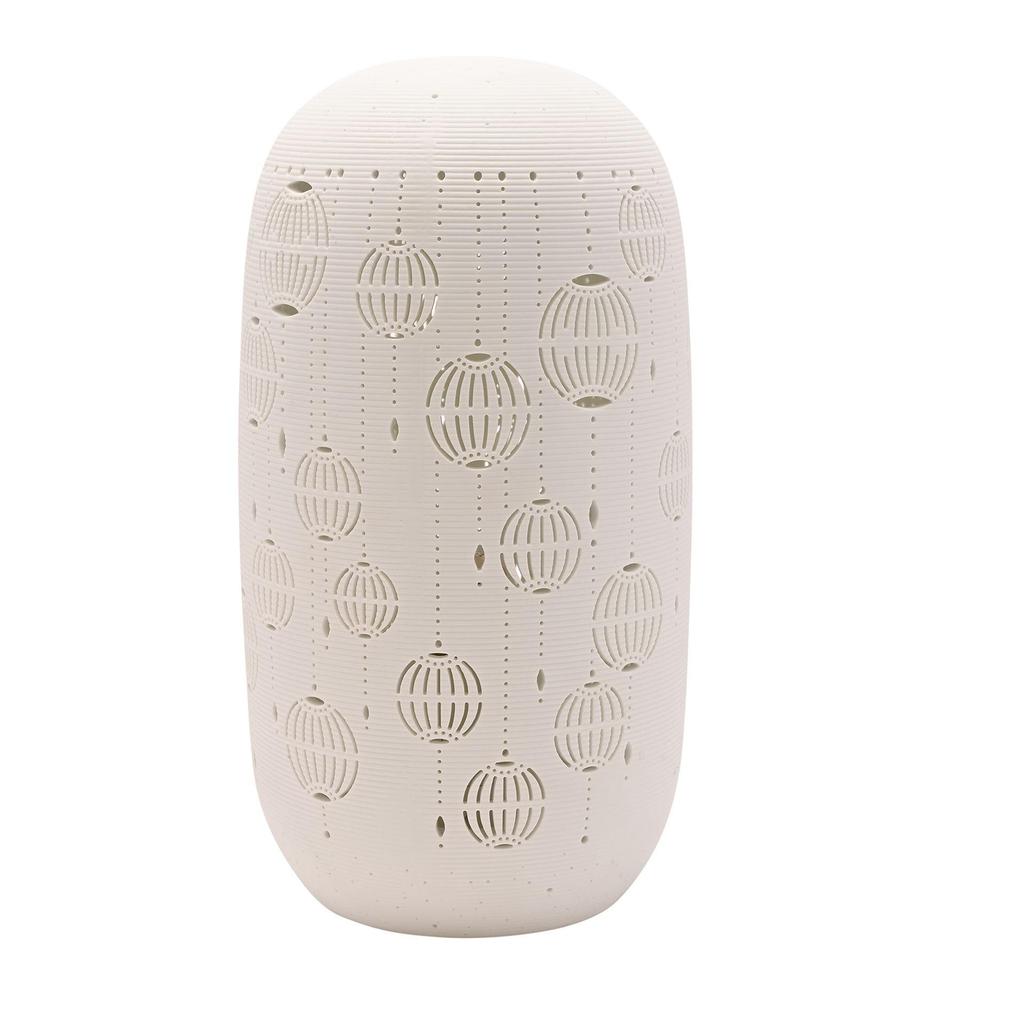 White Porcelain Christmas Bauble Lamp