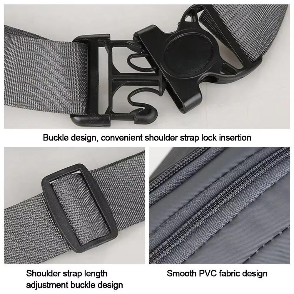 Men's Large Capacity Waterproof Waist Bag, Casual Nylon Anti-theft Chest Bag, Outdoor Travel Fanny Pack for Phone & Essentials