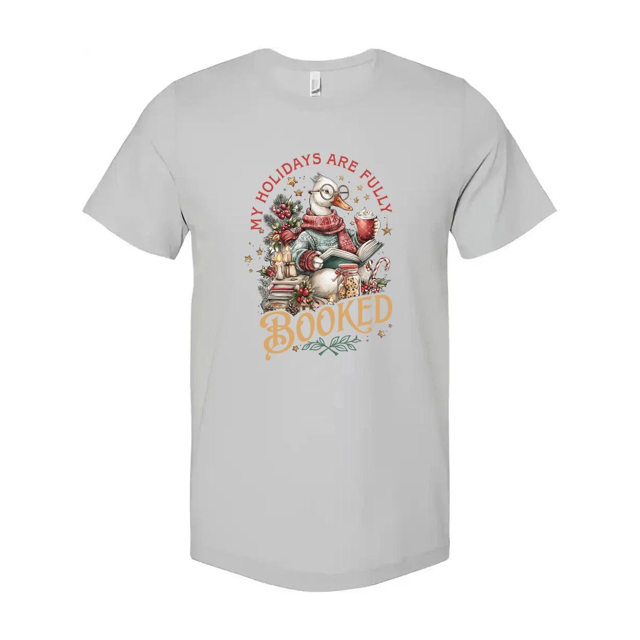

Unisex Christmas T Shirt With Cozy Reading Mascot Illustration And The Phrase My M