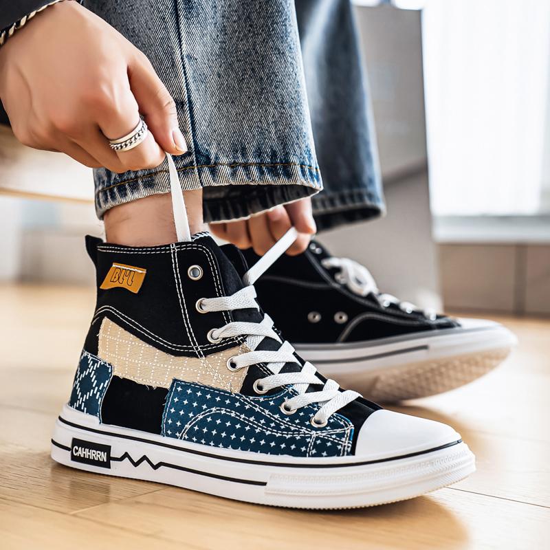 Fashion CYYTL Canvas Shoes Casual Mens Sneakers Skateboard Outdoor Hiking Tennis Fashion Sports Running Platform Loafers Designer Luxury