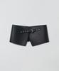 MA JOURNEE Asymmetrical Leather Belt_Black
