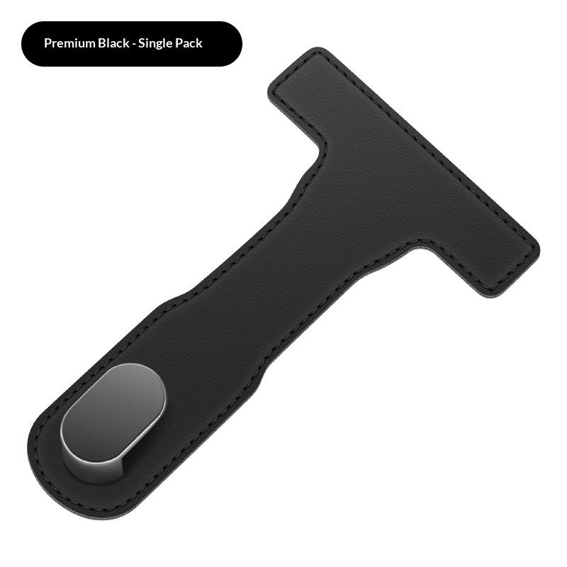 Car Glove Box Purse Hook Universal Hidden Car Hook Pu Leather Hanging Hooks Interior Seat Back Hanger Hook Accessories чёрный