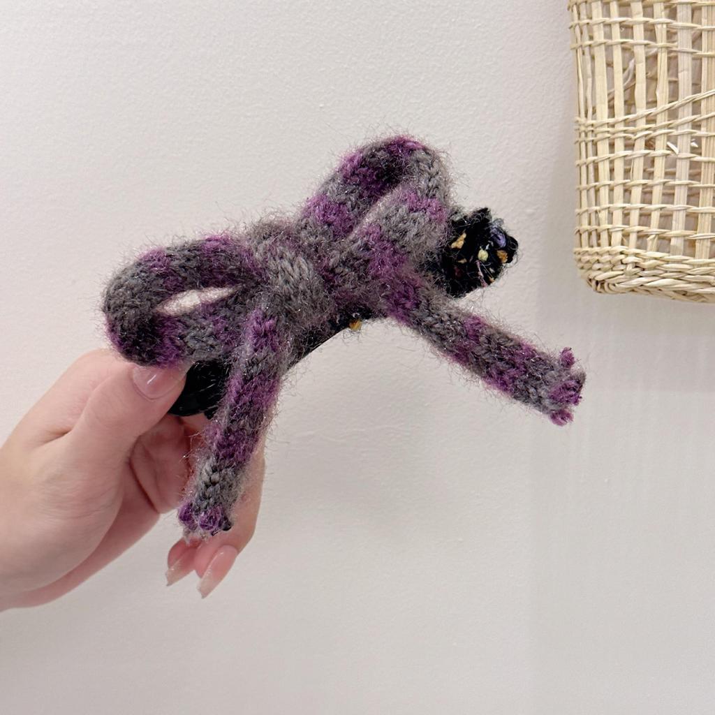 Koreanische 2024 Plüsch Schleife Haarspange - Große Entenschnabelklemme für Frauen