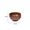 Natural Vintage Wooden Bowl Fruit Salad Bowl Noodle Rice Soup Bowl Craft Decoration Kitchen Utensil Tableware