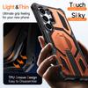 For Samsung Galaxy S25 Ultra Magnetic Case Rotating Kickstand PC + TPU Shockproof Drop-proof Phone Cover