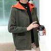 2024 Spring & Autumn Knitted Hooded Cardigan for Middle-Aged & Elderly Women