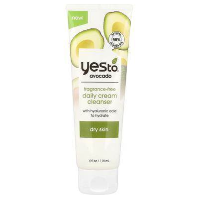 Sì a, Avocado, Crema detergente quotidiana, senza profumo, 4 fl oz (118 ml)