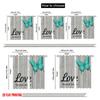2pcs 2D Flat Printing Drapes Beautiful Butterfly Love Polyester Without Electricity All Season Party & Holiday Decor Use for