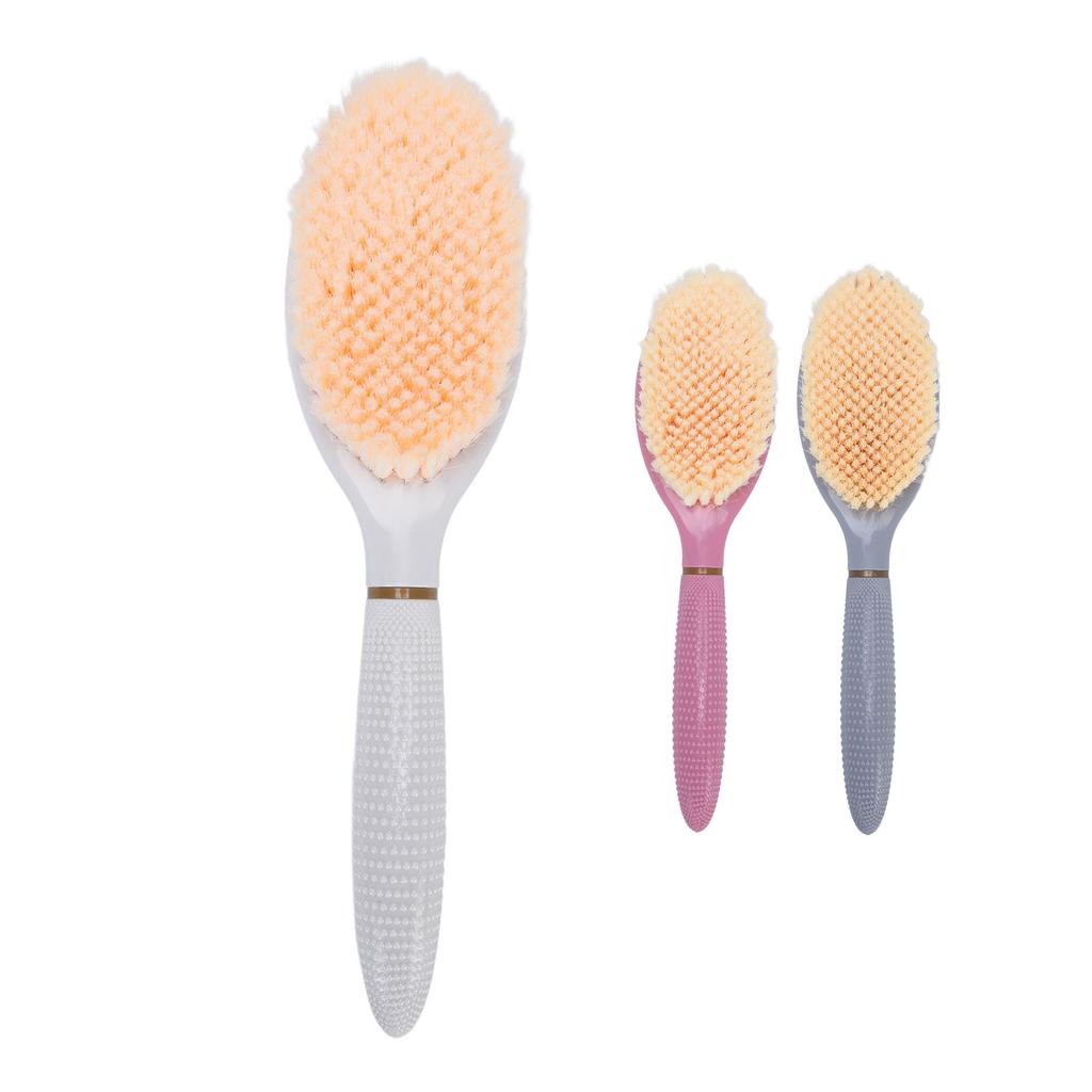 Dusch-Fußschrubber Fußwaschbürste Tragbare Gebogene Kopfschrubbbürste für Badezimmer