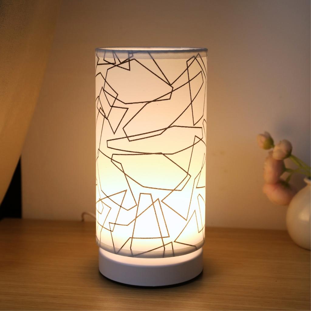 USB Fabric Desk Lamp, Suitable for Bedroom, Office, Bedside Table, Bookshelf, and Living Room Decoration