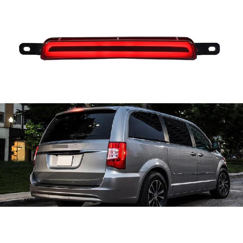 

Для Dodge Grand Caravan 2008-2017, Chrysler Town & Country 2008-2015, Volkswagen Routan 2009-2014, Високий третій стоп-сигнал, Червоний ліхтар Red Led Light