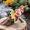 Realistic Garden Fairies Figurines Resin Crafts Baby Fairy Lying On Tree Sculpture Outdoor Garden