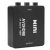 Mini AV To HDMI 1080P 60HZ Output High Definition Adapter Video Converter with USB CableBlack