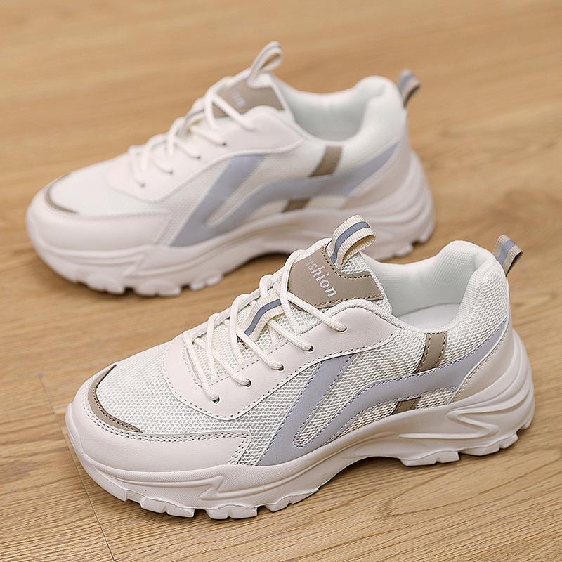 European Women's Trendy Thick Sole Dad Sneakers - 2026 Spring/Summer Korean Fashion Trend