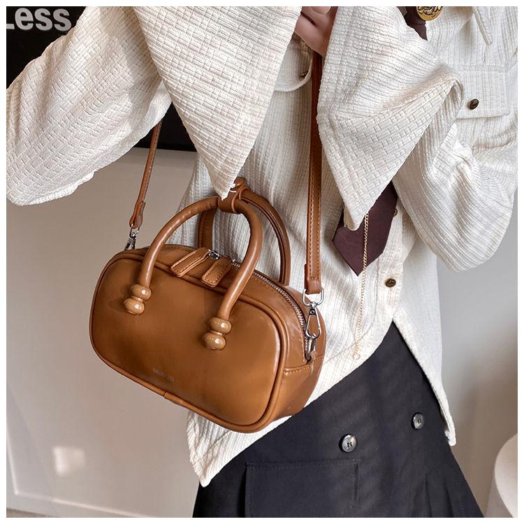 Genți de mână vintage roșii Poșetă Femei High Street Mâner Chic Piele Casual Genți Crossbody Femei Retro