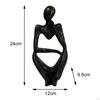Abstract Thinker Statue Resin Ornament for Restaurant Holiday Decorations