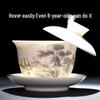Premium Rotating Ceramic Gaiwan Tea Cup