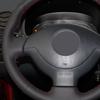 Black Artificial Leather Steering Wheel Cover Hand-stitched Car Steering Wheel Cover for Suzuki Jimny 2007-2012