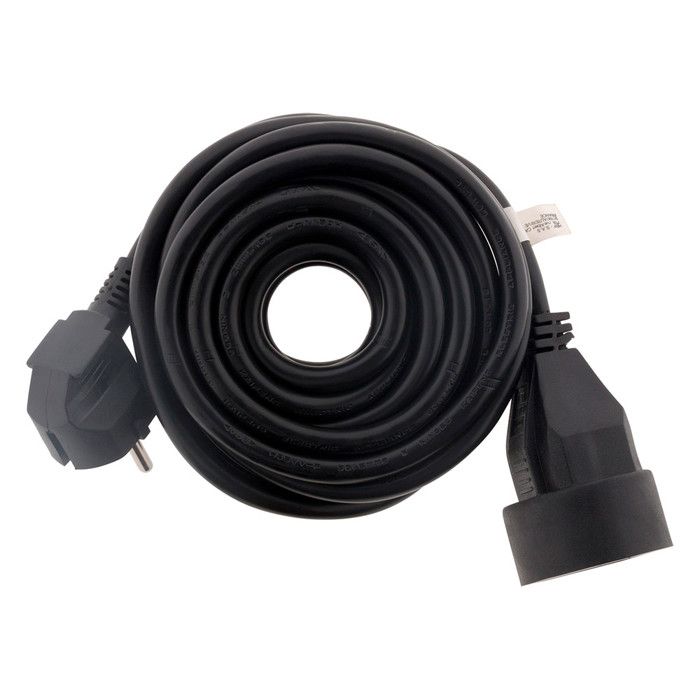Prolongateur 16A HO5VV-F 3G1,5mm² - Noir 5m - Zenitech