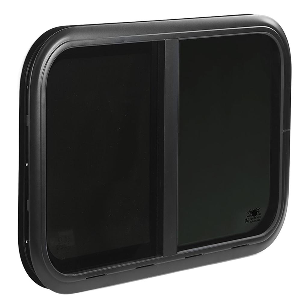 RV Sliding Window L800 H450mm Tempered Glass UV Resistant Insect Screen for Trailer Marine Camper for 26‑31mm 1‑1.2in