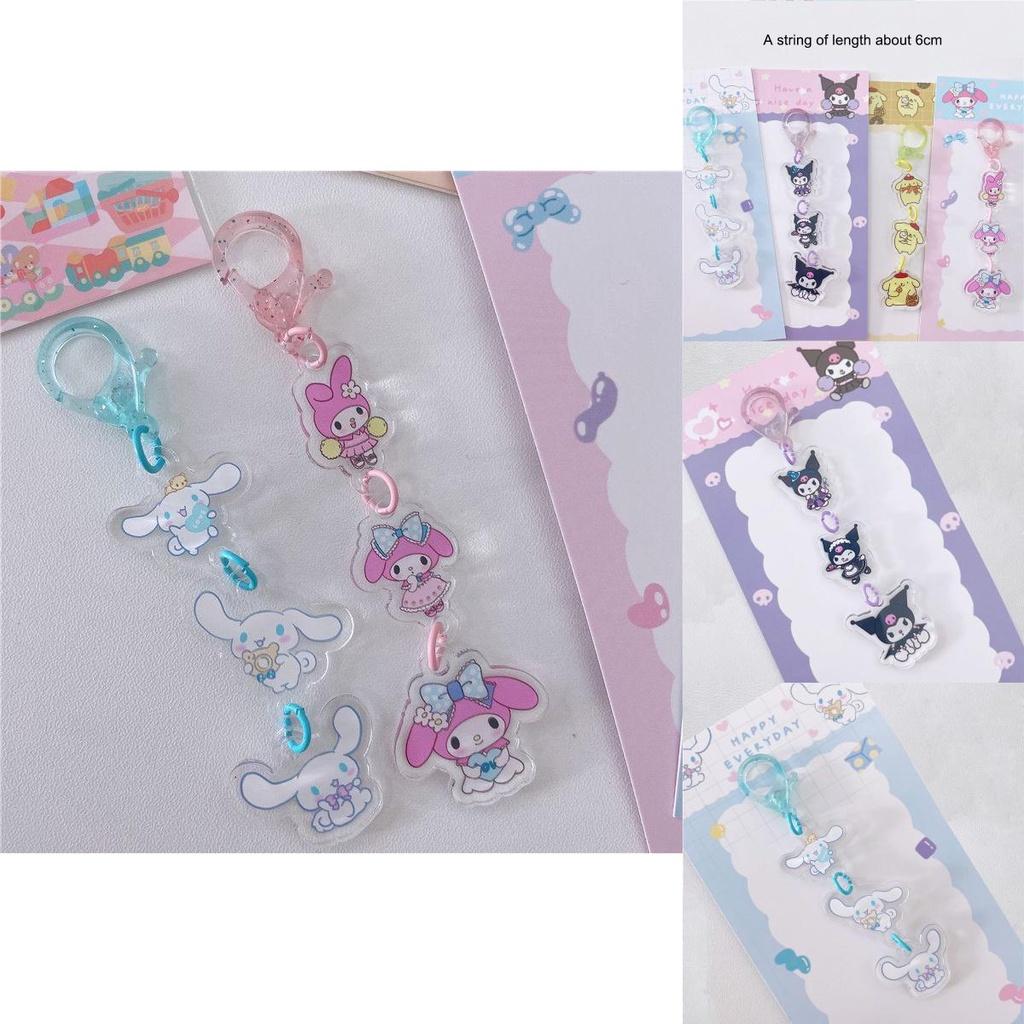 High Quality Sanrio Cartoon Character Keyring Acrylic Keychain