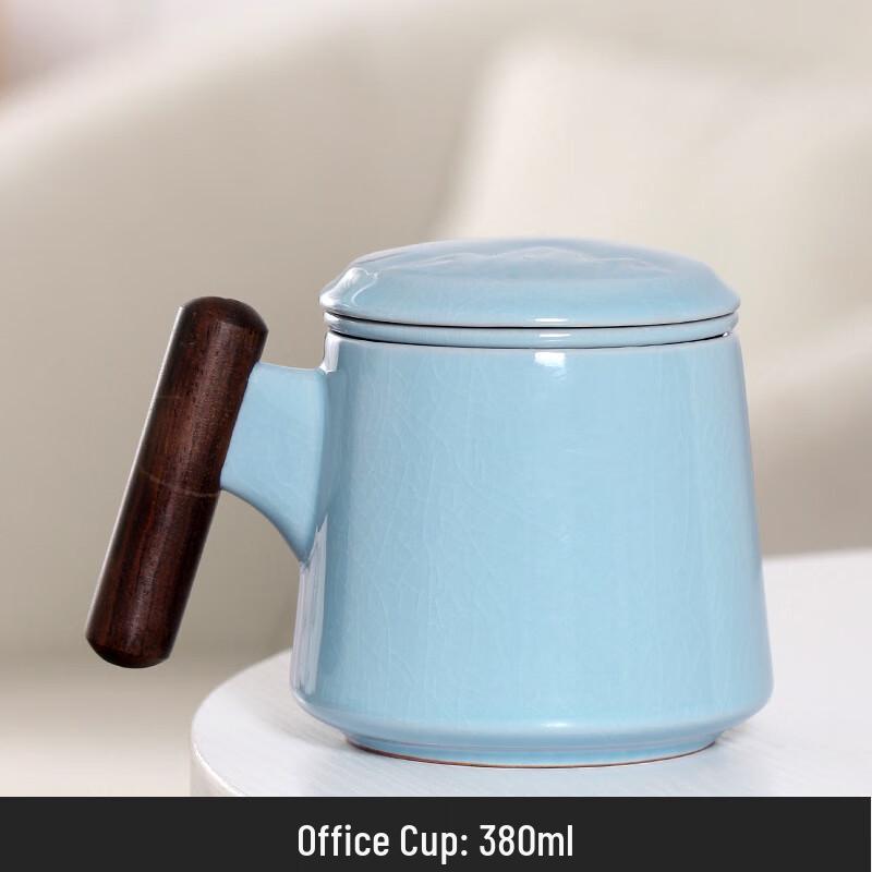TLAKEHO Ceramic Tea Separation Office Cup