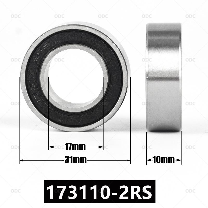 NECO High-Speed Bicycle Hub Axle Bearing 17x31x10mm (173110-2RS), Non-Standard Size