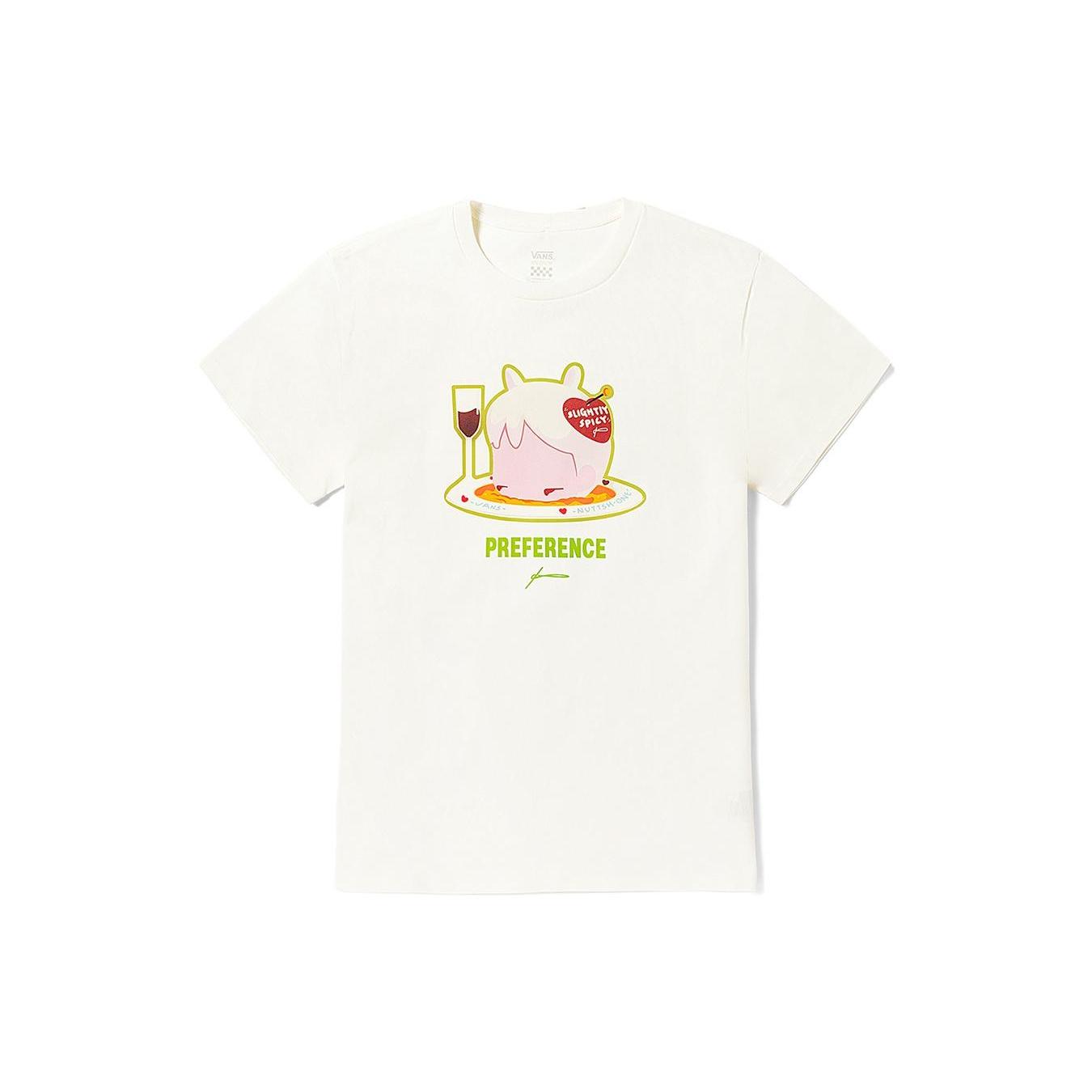 (WMNS) Vans X Otw Art Collection NUTTSH Wanton T-shirt  Marshmallow  Women s VN000EW5FS8 L