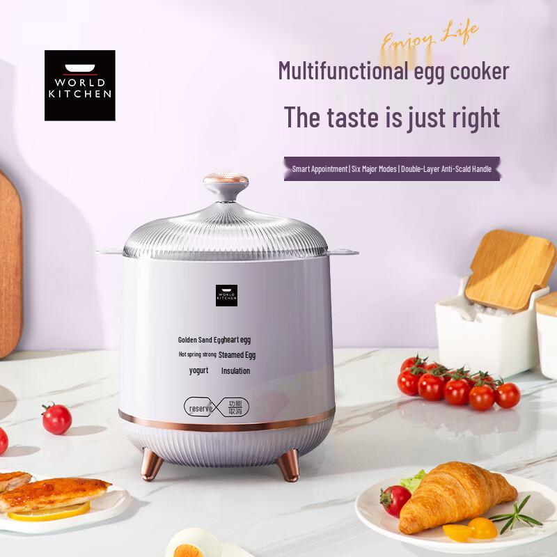 WORLD KITCHEN Multifunction Egg Cooker CN plug (adapter included) фиолетовый