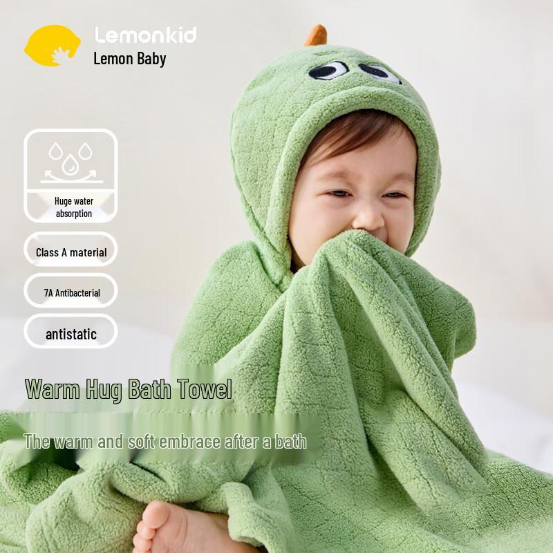 

Детский халат-полотенце с капюшоном L