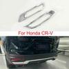 Chrome 2X Rear Fog Lamp Light Frame Cover Trim For Honda CR-V CRV -