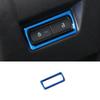 For Ford Focus 2015-2018 Blue Steel Armrest Box Rear Button Frame Decoration New